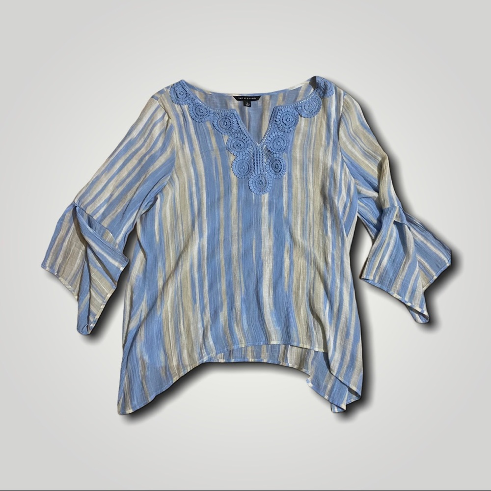 Zac & Rachel Ornate Tunic BOHO SZ XL